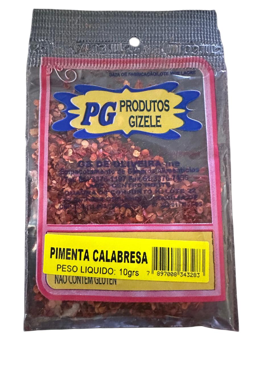 Pimenta calabresa Gizele 20gr Pimenta calabresa Gizele 20gr