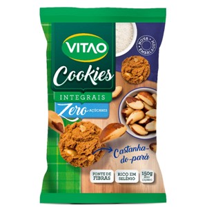Cookies Integrais Sem Glúten de Castanha-do-pará Vitao 150g 