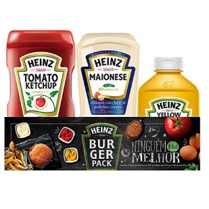 Kit de molhos Heinz ketchup + maionese + mostarda Heinz Kit de molhos Heinz ketchup + maionese + mostarda Heinz