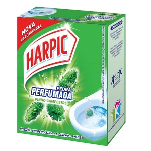 Pedra sanitária Harpic Pinho Campestre 25g. Pedra sanitária Harpic Pinho Campestre 25g.