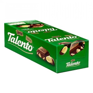 Chocolate mini Talento castanhas do Para caixa c/ 15 unidades de 25g Chocolate mini Talento castanhas do Para caixa c/ 15 unidades de 25g