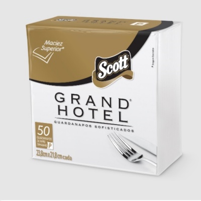 Guardanapo de papel pequeno folha dupla Grand Hotel Scott 23,8x21,8cm Guardanapo de papel pequeno folha dupla Grand Hotel Scott 23,8x21,8cm