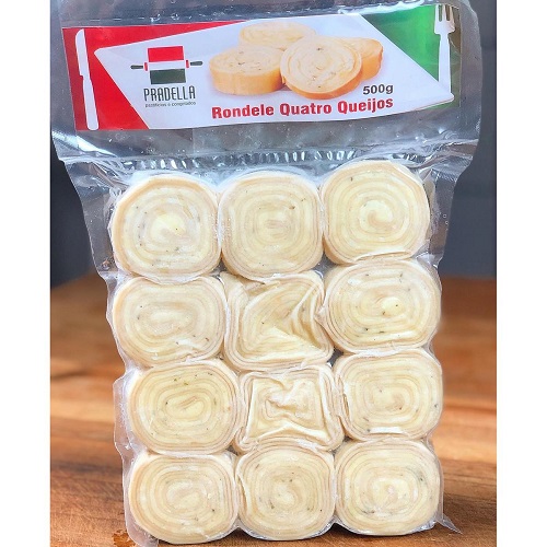 Massa Pradella Rondelle Quatro Queijo 500g Massa Pradella Rondelle Quatro Queijo 500g