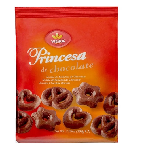 Biscoito Sortido Vieira Princesa Chocolate 200g Biscoito Sortido Vieira Princesa Chocolate 200g