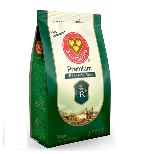 Café Torrado e Moído Estrada Real Premium Três Corações 250g Café Torrado e Moído Estrada Real Premium Três Corações 250g