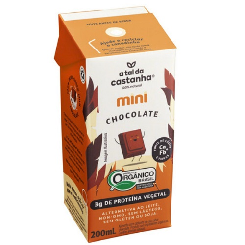 Bebida Proteica orgânico A Tal da Castanha Chocolate 200ml Bebida Proteica orgânico A Tal da Castanha Chocolate 200ml
