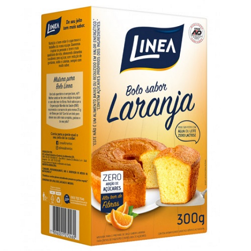 Mistura Para Bolo Linea Laranja Zero Açucar 300g Mistura Para Bolo Linea Laranja Zero Açucar 300g