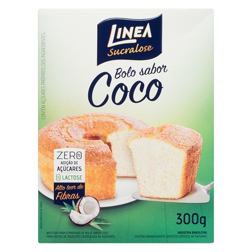 Mistura Para Bolo Linea Coco Zero Açucar 300g Mistura Para Bolo Linea Coco Zero Açucar 300g