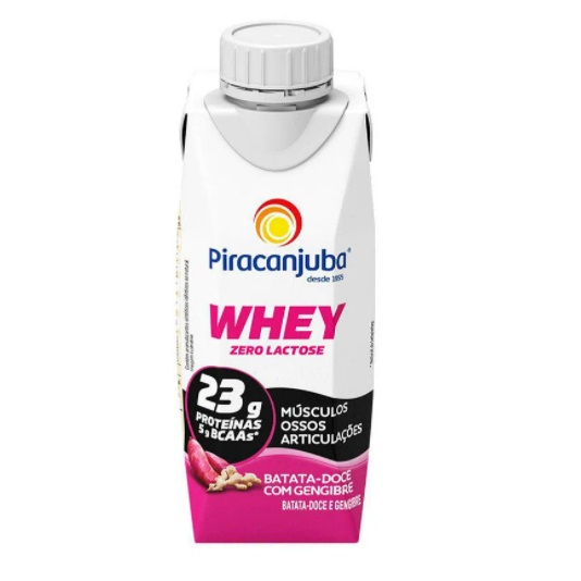 Bebida Láctea Whey Zero Lactose Batata doce com Gengibre Piracanjuba 250ml Bebida Láctea Whey Zero Lactose Batata doce com Gengibre Piracanjuba 250ml