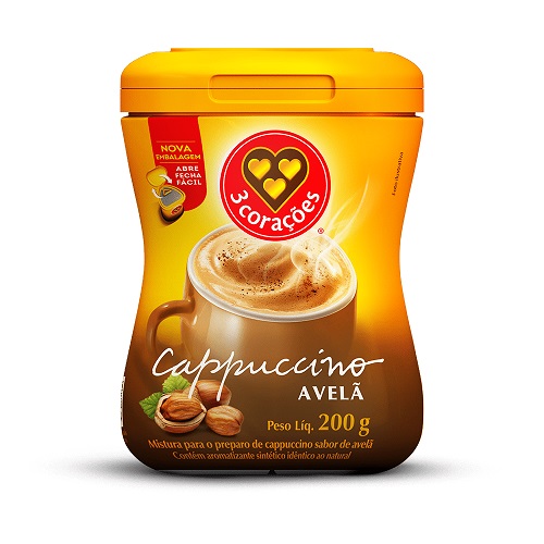 Cappuccino de Avelã Três Corações 200g Cappuccino de Avelã Três Corações 200g