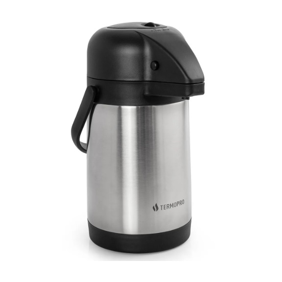Garrafa térmica de inox Termopro - Marcamix 1,9 litros Garrafa térmica de inox Termopro - Marcamix 1,9 litros